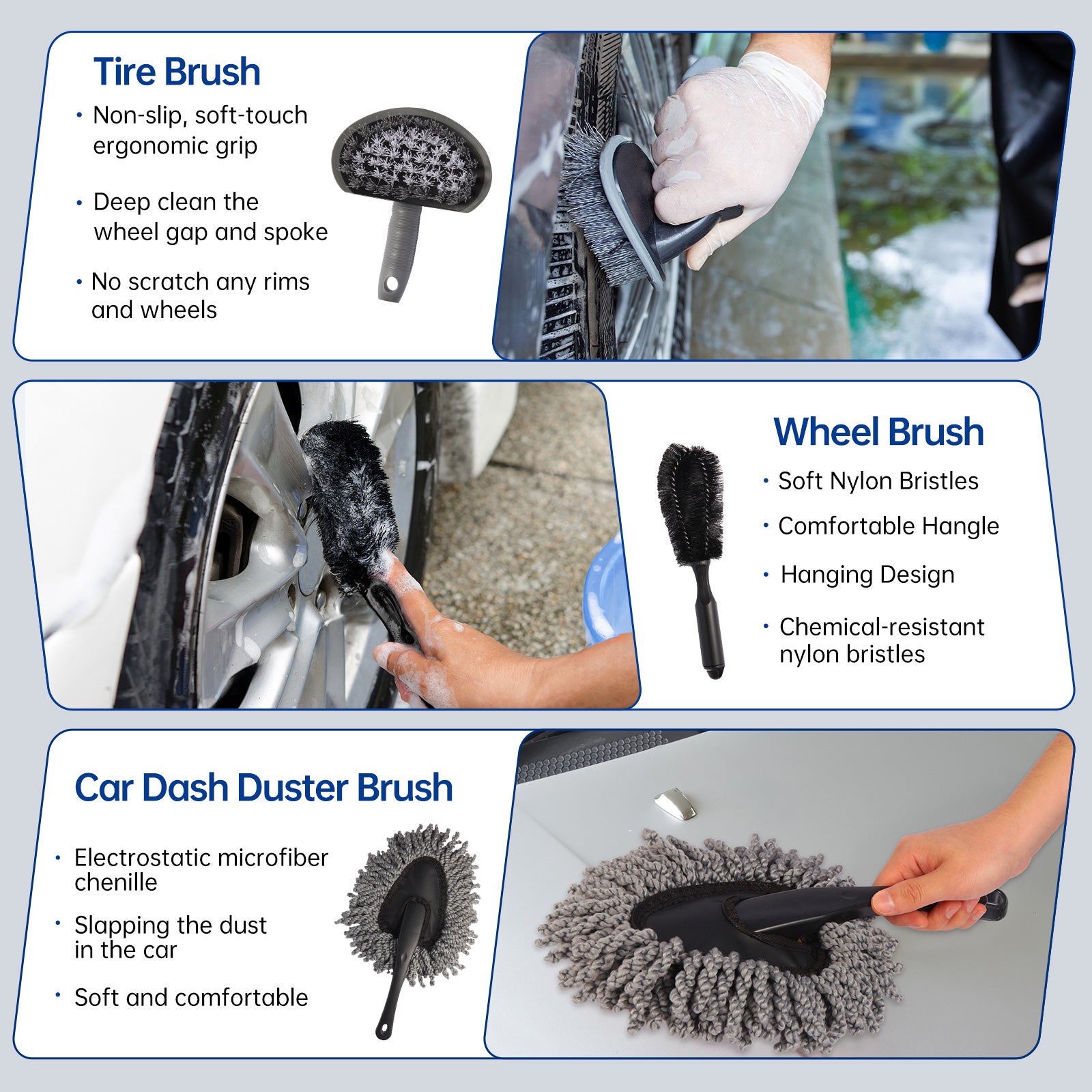37Pcs Car Wash Detailing Kit Cleaning Kits with Foam Gun Sprayer Brush Large Wash Mitt Towels Complete Interior Exterior Car Washing Supply S