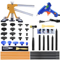 Auto Dent Puller Kits,Adjustable Golden Dent Remover Tools Paintless Dent Repair Kit Dent Lifter Puller for Car Large & Small Ding Hail Dent Removal