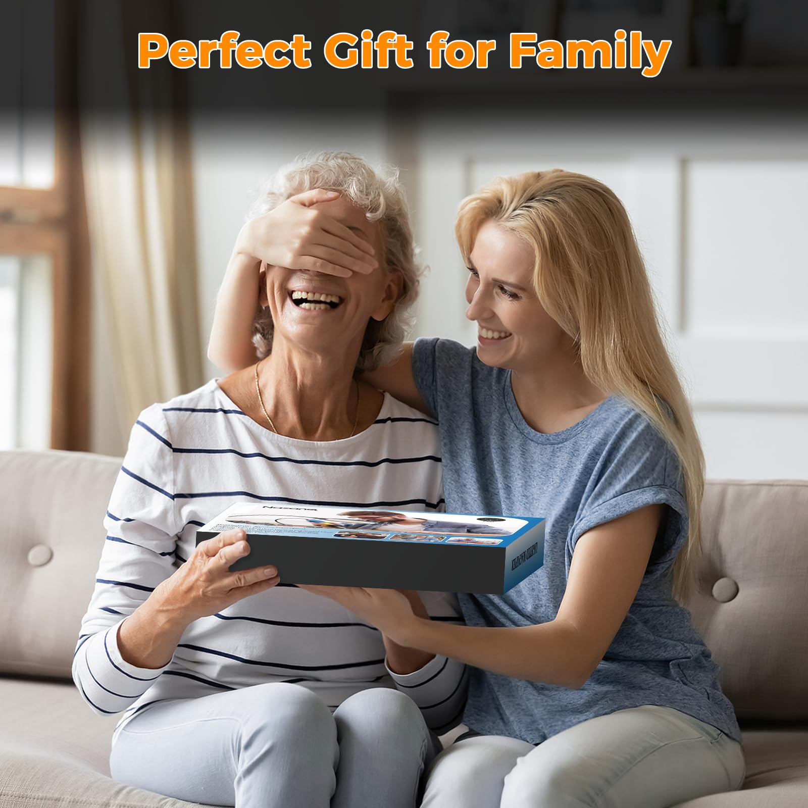 Nazano LED Magnifying Glass Lamp ideal holiday gift for family, elderly hobbyists, crafters, technicians, perfect present for close-up work