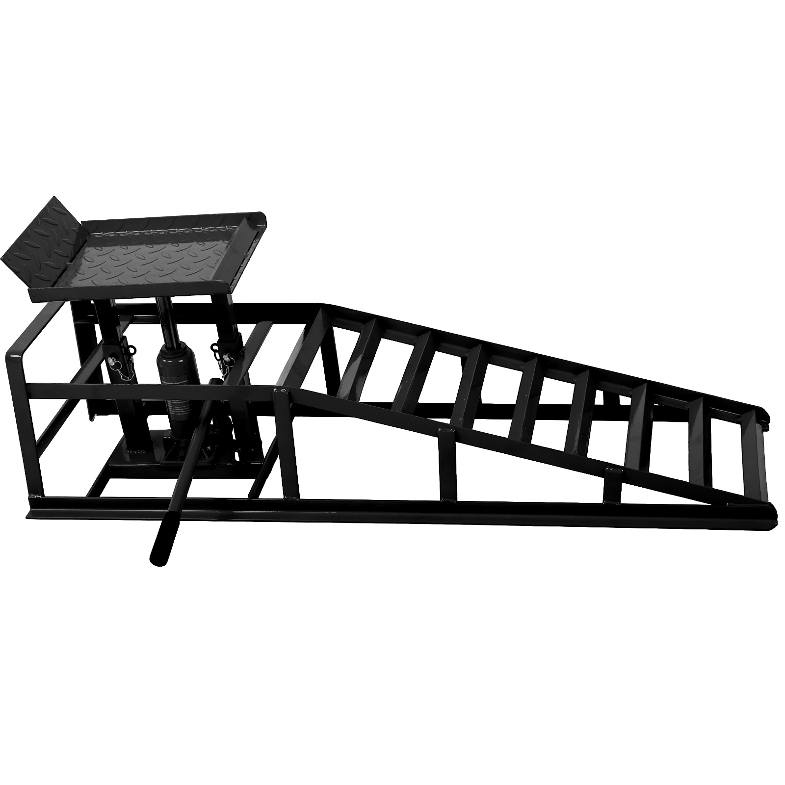 Lafati 2-Pack Hydraulic Car Ramps: Heavy-Duty Vehicle Ramps with 5T / 10000lbs Load Capacity, Portable Design for Effortless Oil Changes and Car Lifts. Perfect for Professional or Home Garage Use(Black) - Image 10